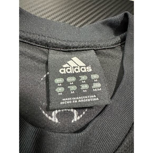 Adidas Y2K Soccer Training Jersey Black 3 Stripe Size Medium Athletic - Picture 3 of 11